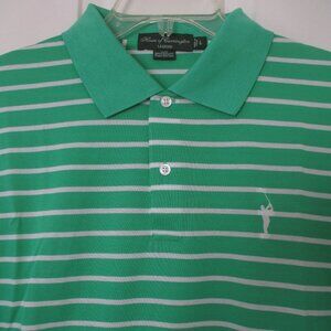 House of Carrington Legend Mens S/S Green Pima Cotton Golf Polo Shirt NWOT-Large